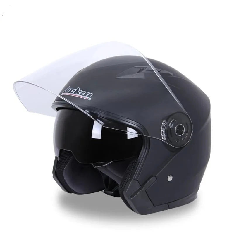 Motorcycle Helmet with Dual Lens