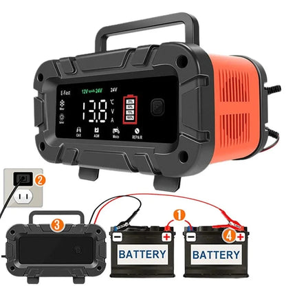 10A/6A/5A Fully Automatic Battery Charger