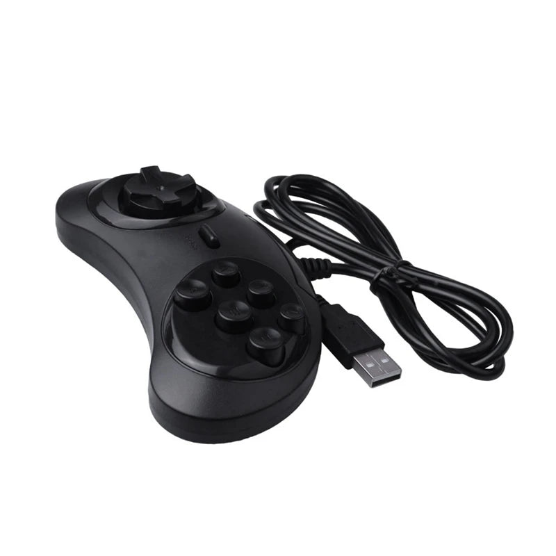 2X Gamepad Wired 6-Key USB Game Controller