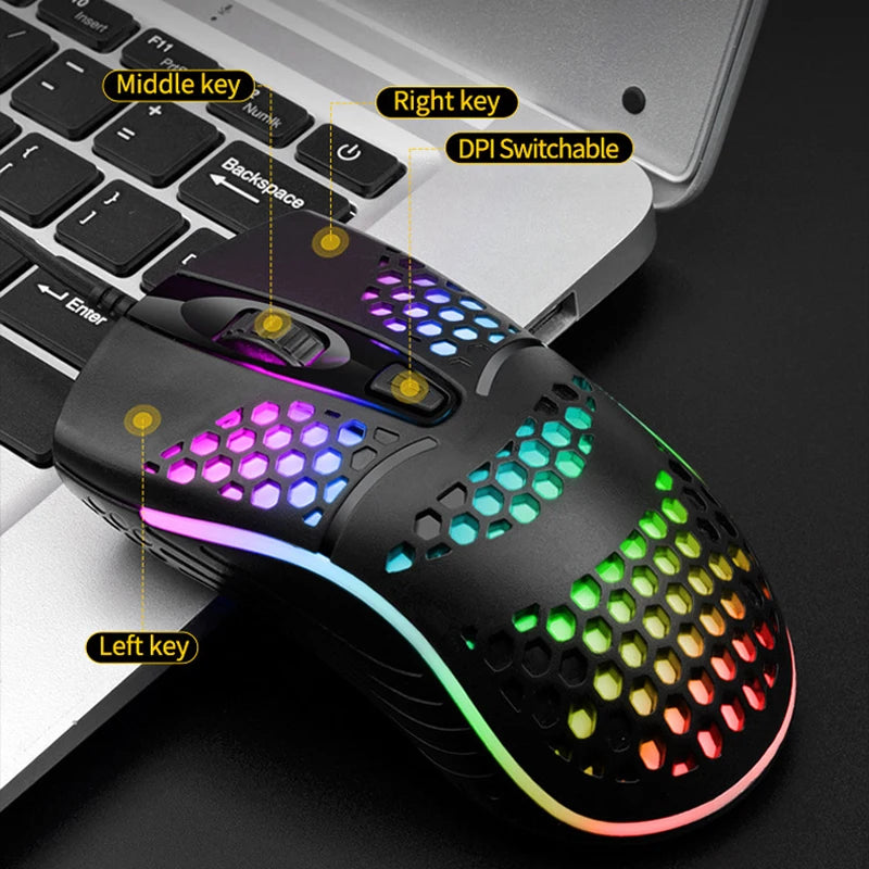 7 breathing LED Back Light Optical Mouse