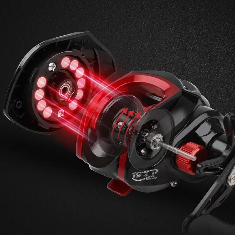 Fishing Reel Professional Gear Ratio Carp Baitcasting Wheel