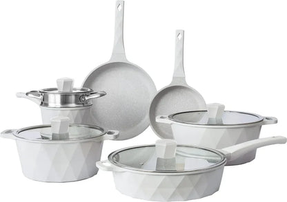 Nonstick Cast Aluminum Pots and Pans  Cookware Sets