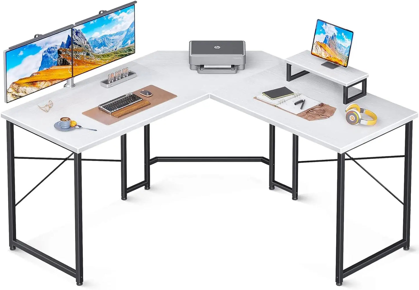 51 Inch L Shaped Gaming Desk