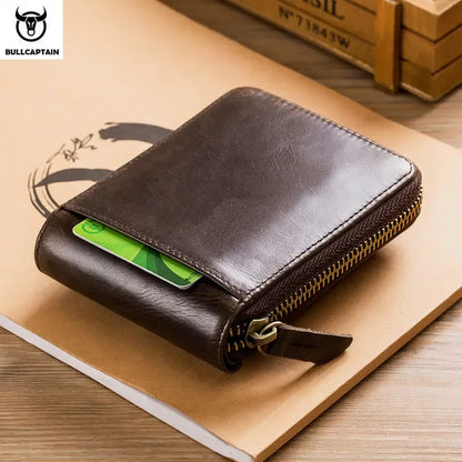 Genuine Leather Male Wallet