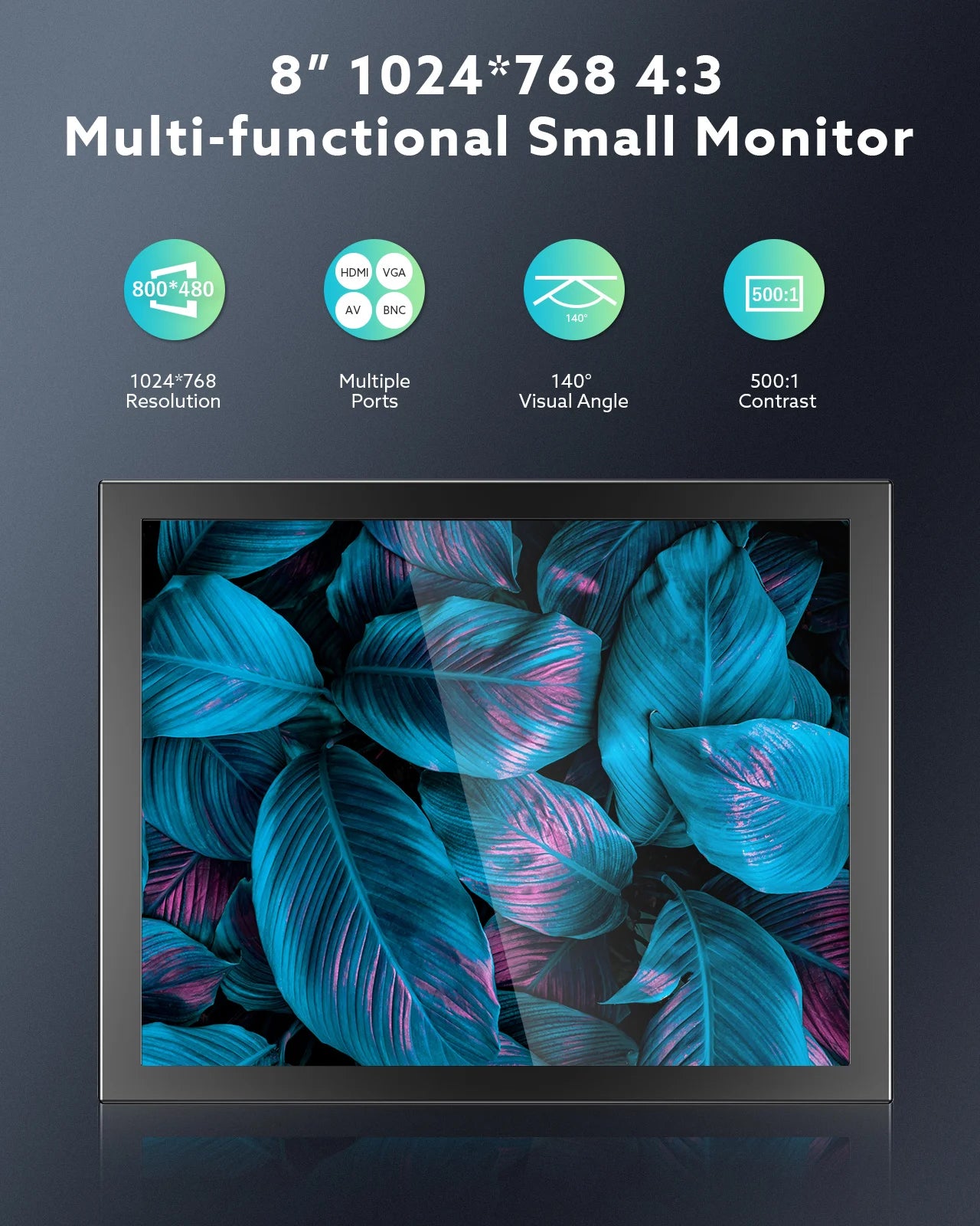 5"/7"/8" Mini Portable LED Screen Security Monitor