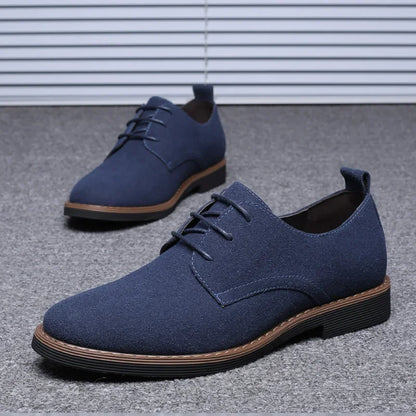 Men Oxfords Suede Leather Dress Shoes