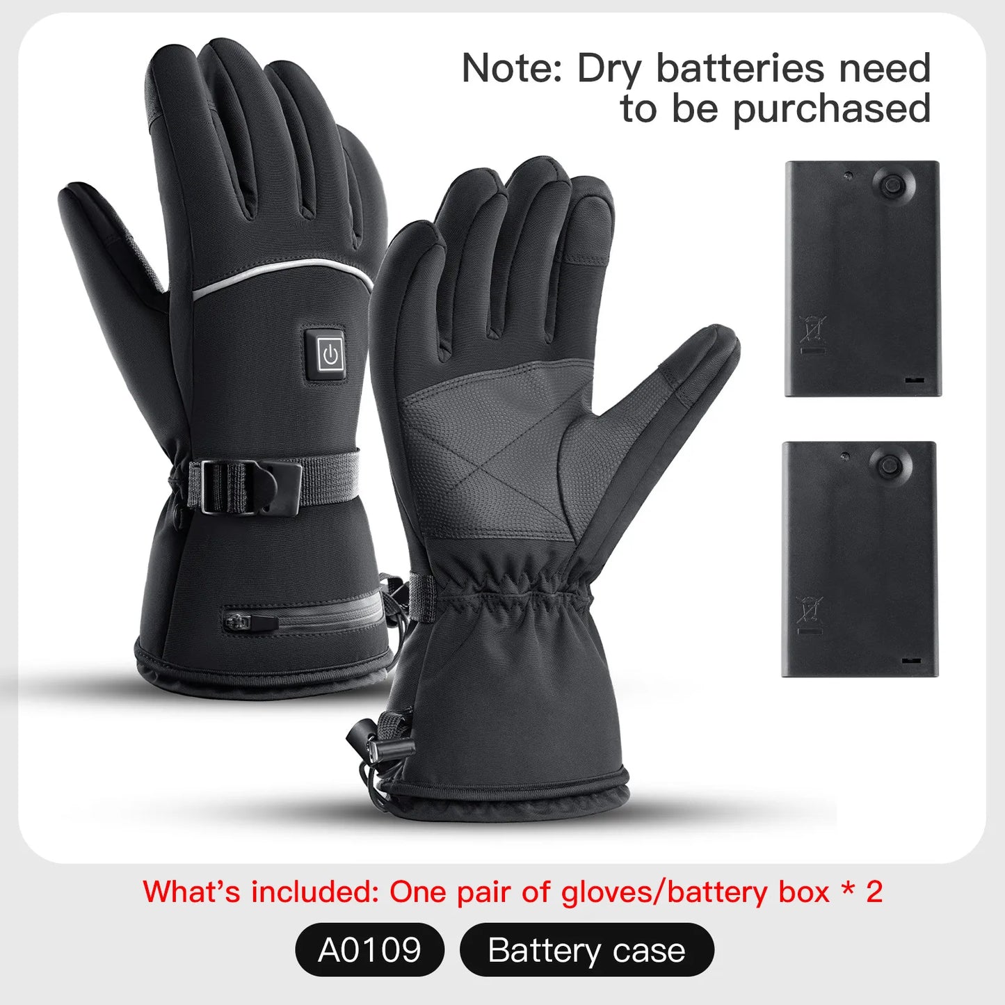 Heated Winter Moto Gloves