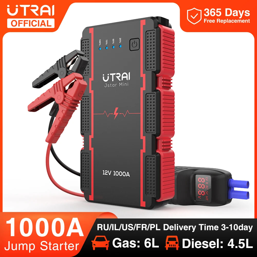 1000A Car Jump Starter  Power Bank