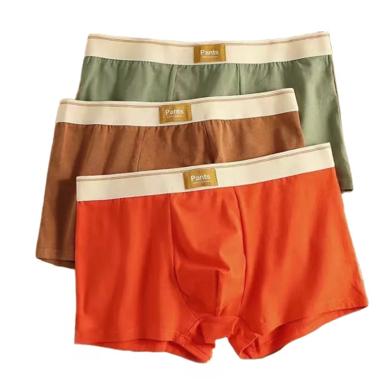 3PCS Cotton Boxer Shorts