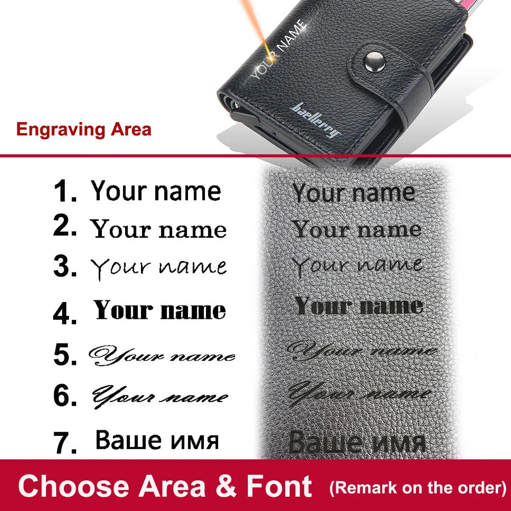 RFID Card Holder Men Wallets
