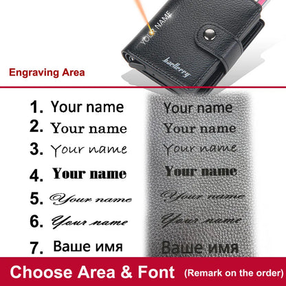 RFID Card Holder Men Wallets