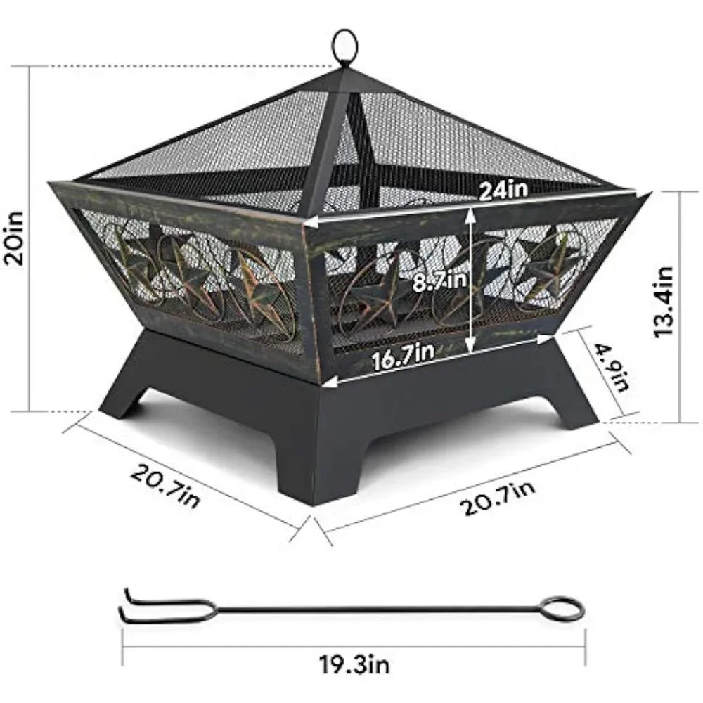 Outdoor Wood Burning Fireplace