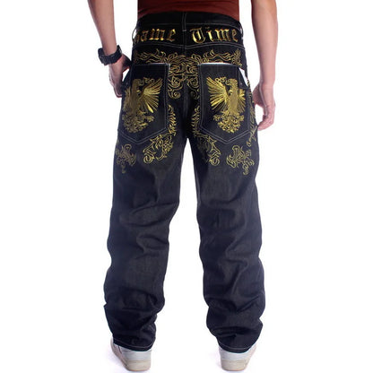 Men Street Dance Wide Legs Baggy Jeans