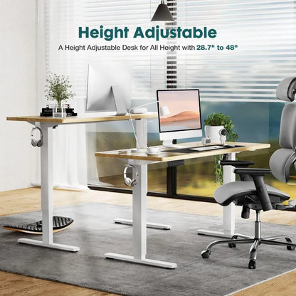 Adjustable Height Electric Sit Stand Up Down Computer Table