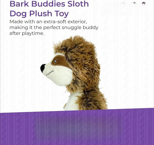 10" Sloth Squeaky cat Toy