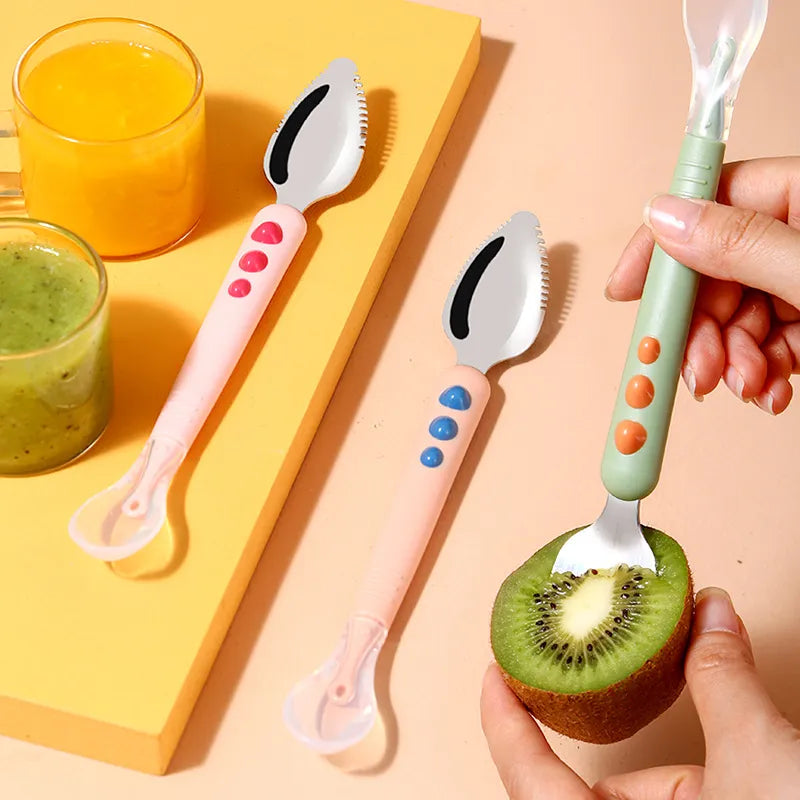 Baby Fruit Scraping Mud Spoon