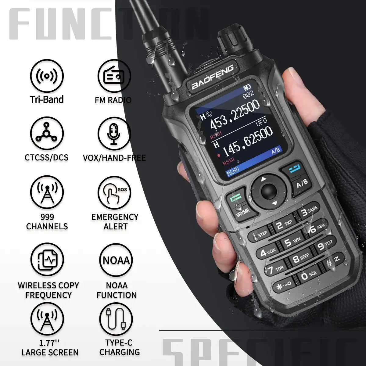 UV 21 Pro Wireless Copy Frequency Walkie Talkie