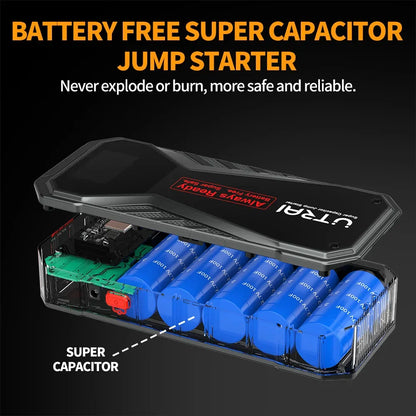 Super Capacitor Car Jump Starter Battery Less Quick Charge