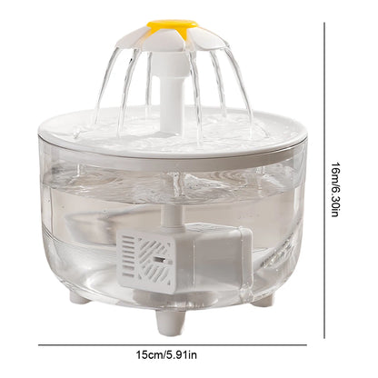1200ml Electric Mute Automatic Cat Water Fountain