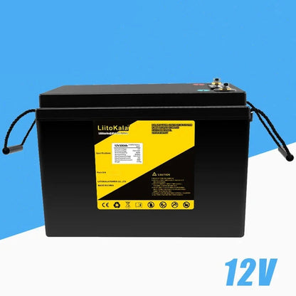 12V 200Ah  Off-Road Off-grid Solar energy LiFePO4 Battery