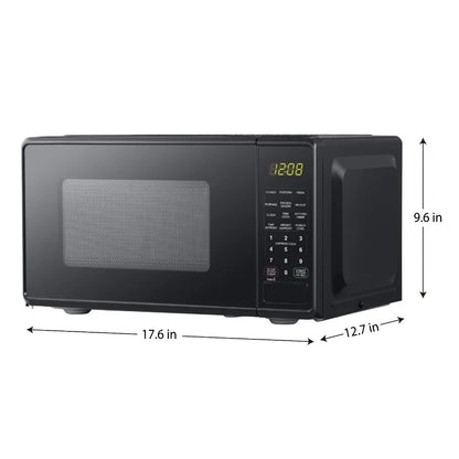 0.7 Cu Ft Compact Countertop Microwave Oven