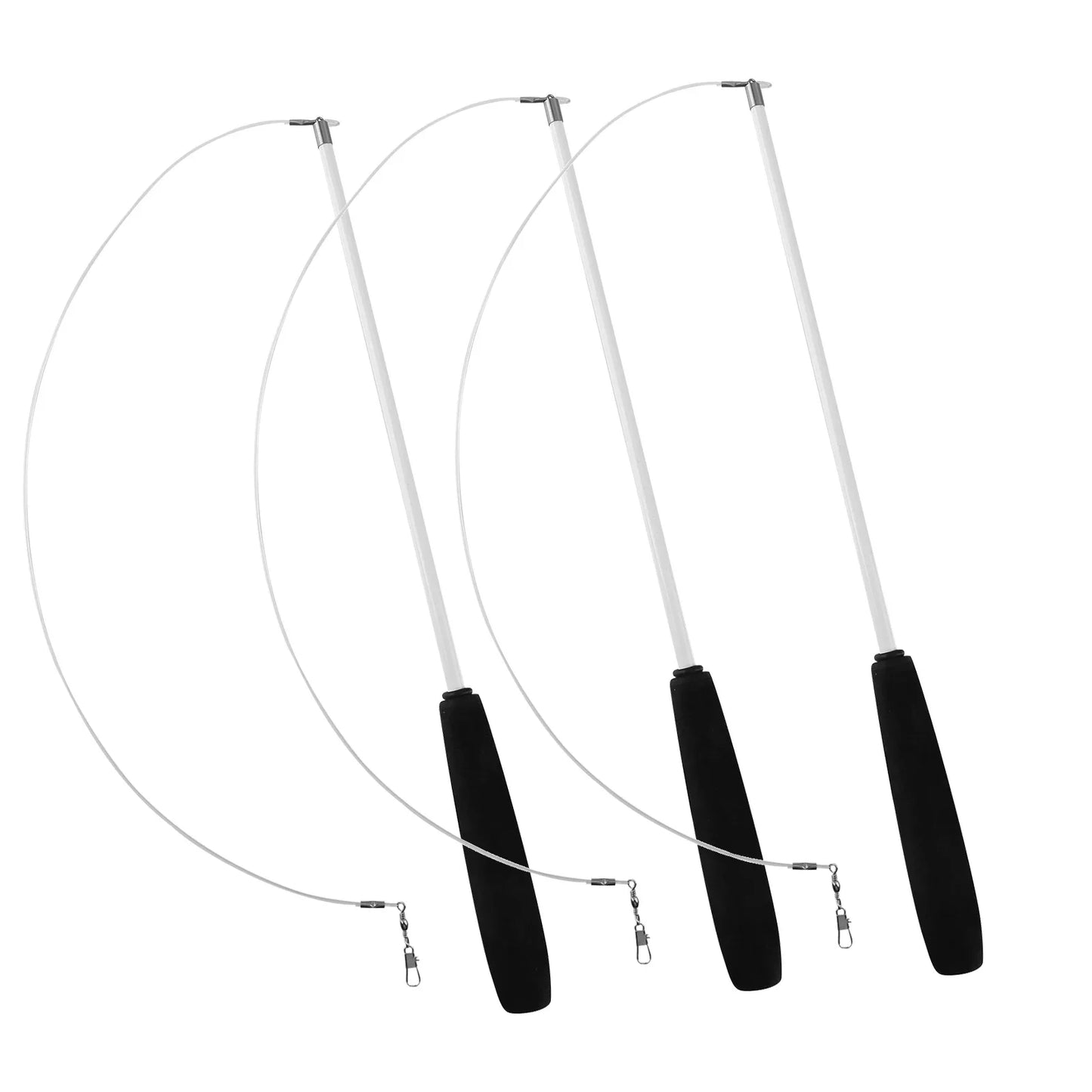 Cat Teaser Wands Three-section Telescopic Fishing Pole  Toys