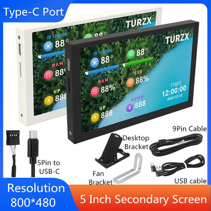 5 Inch Secondary Screen Computer LCD Monitor