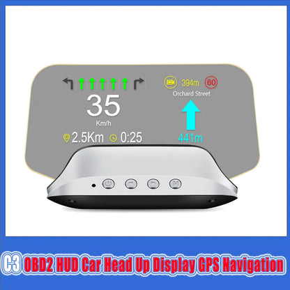 C3 Obd2 Head Up Display Electronic Digital Speedometer