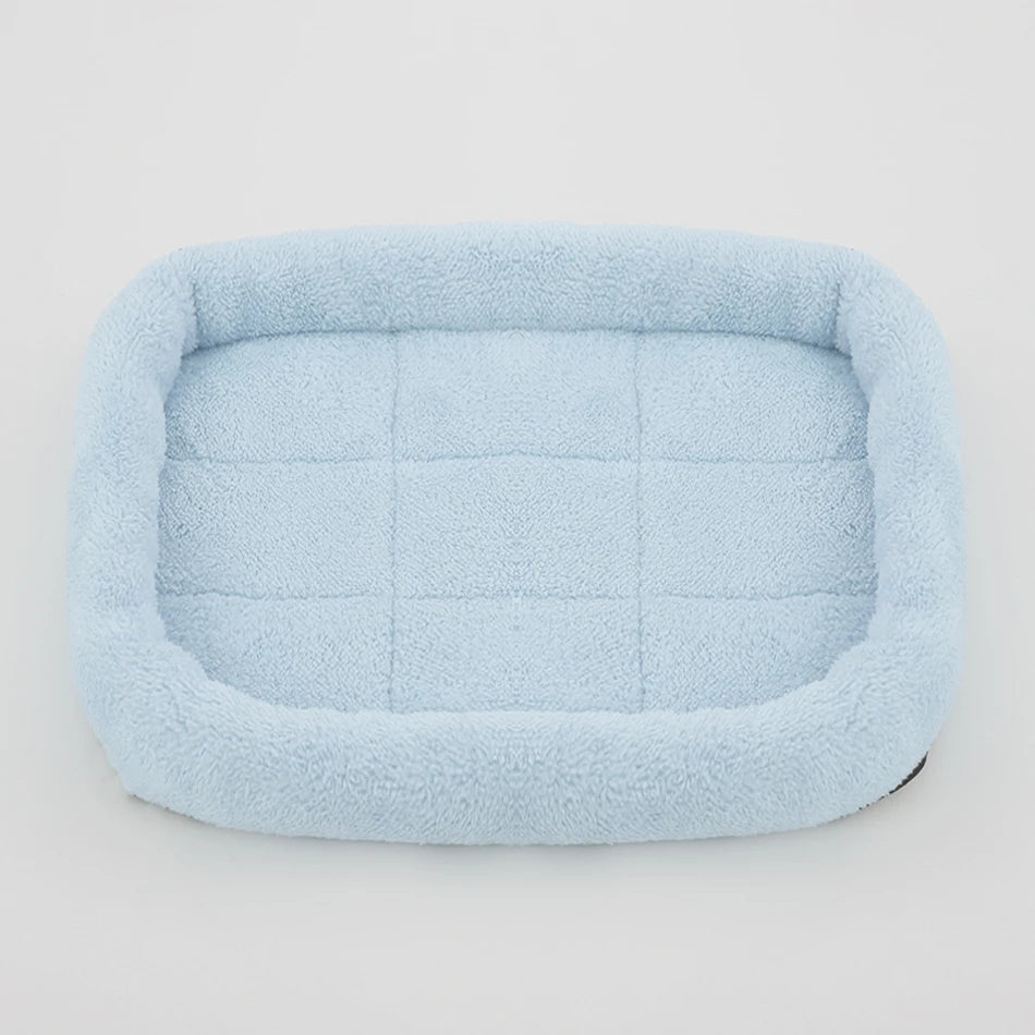 Soft Plush Square Dog Bed