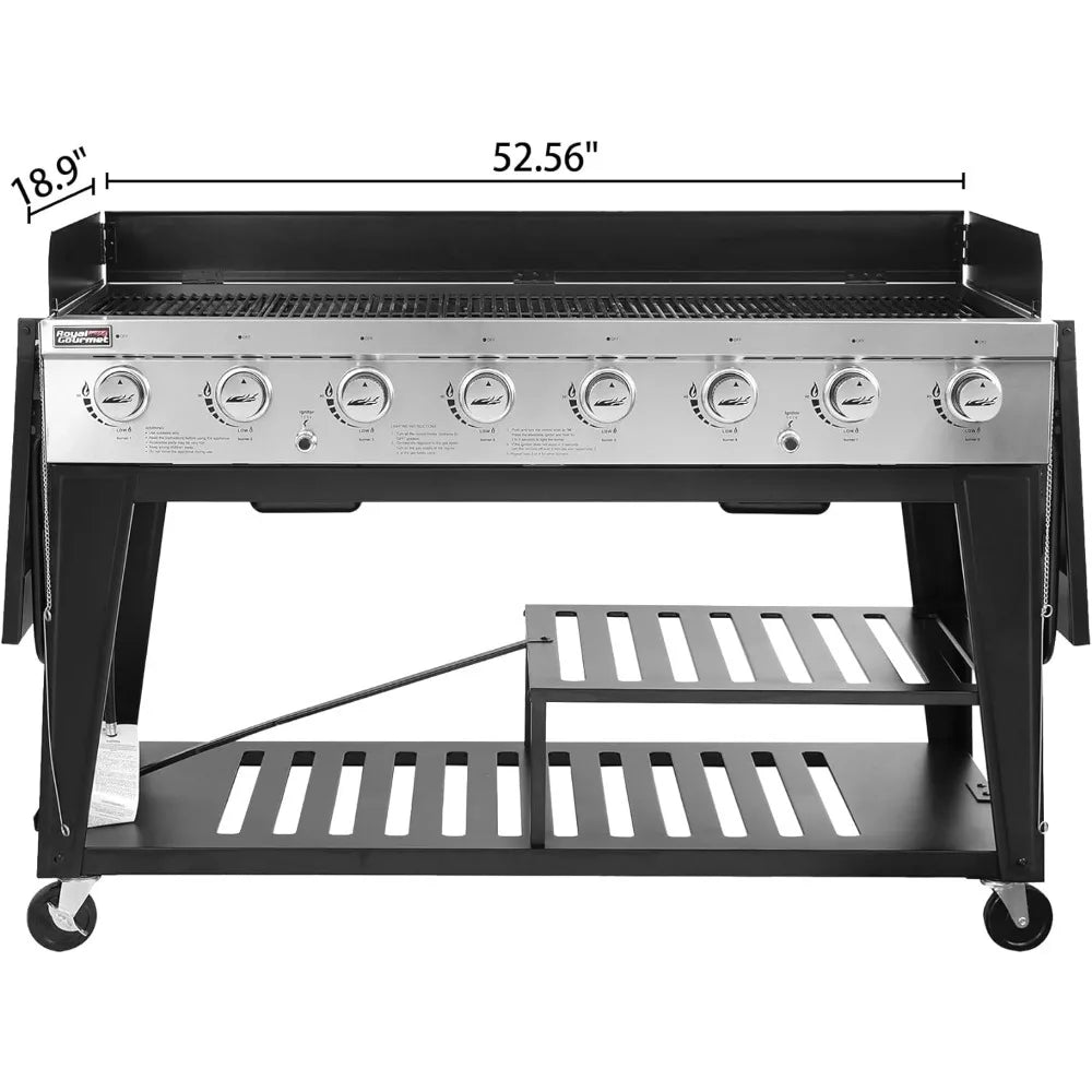 Gourmet 8-Burner Gas Grill