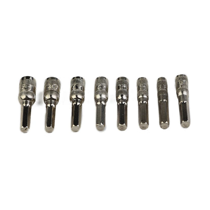 8pcs 6 Point H4 Hex Socket Screwdriver Bit Set