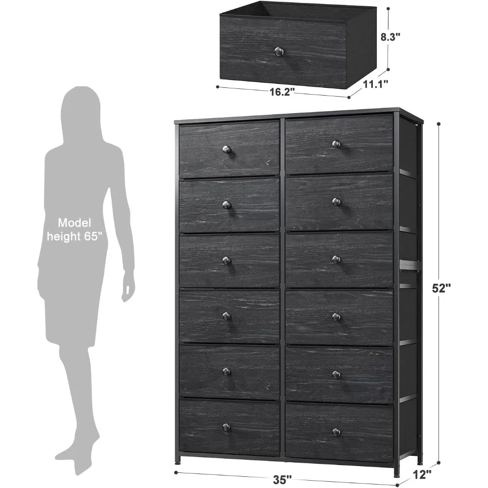 12-Drawer Bedroom Dresser