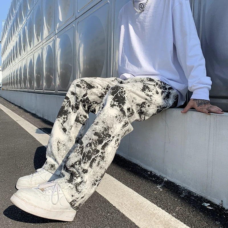 Men's Fashion Printed jeans