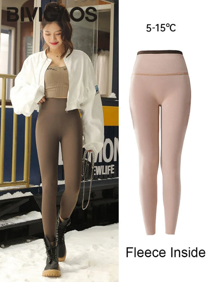 Lamb Velvet Warm Sharkskin Leggings