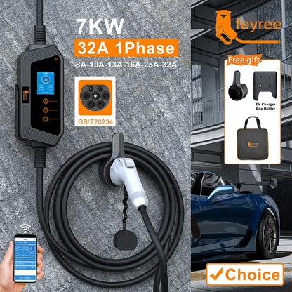 7KW 32A Adjustable EV Charger