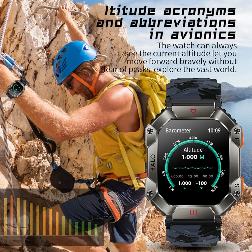 GPS Military Smart Watch