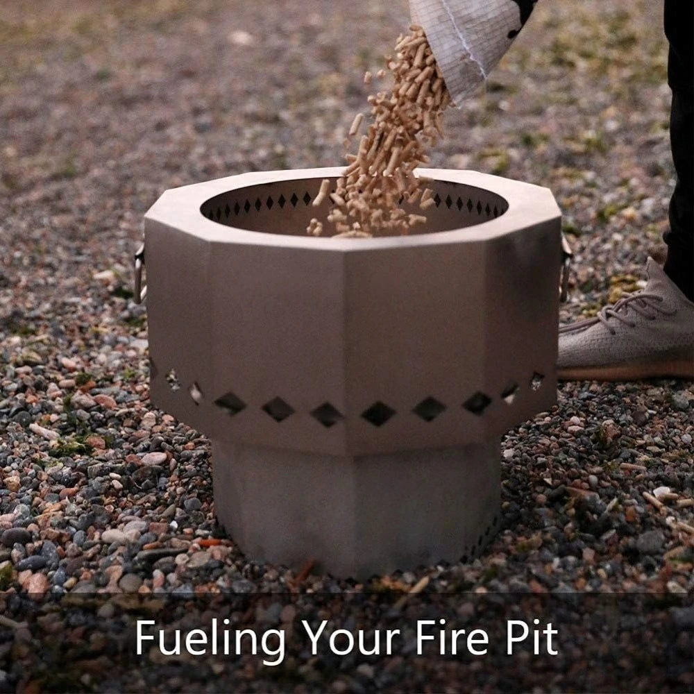 Stainless Fire Pit, Smoke-Free Firepit Bow