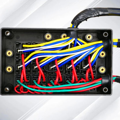 12V Fuse Relay Box Dust-Proof Relay Block Kit with Pre-Wires 5Pin 40A ATC/ATO 15 Fuses Universal Car Truck Fuse Box