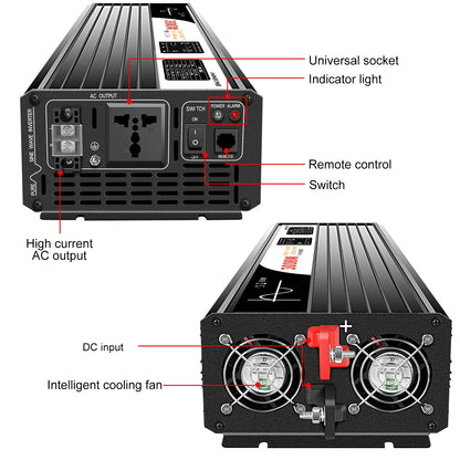 Pure Sine Wave Solar Power Inverter 12v