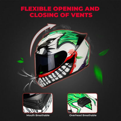 Clown Full Face Racing Helmet