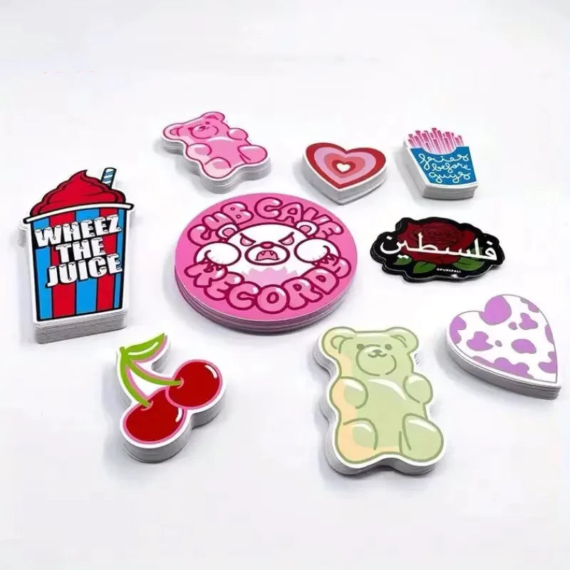 100pcs Custom Design PP Decals Stickers