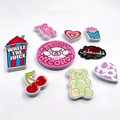 100pcs Custom Design PP Decals Stickers