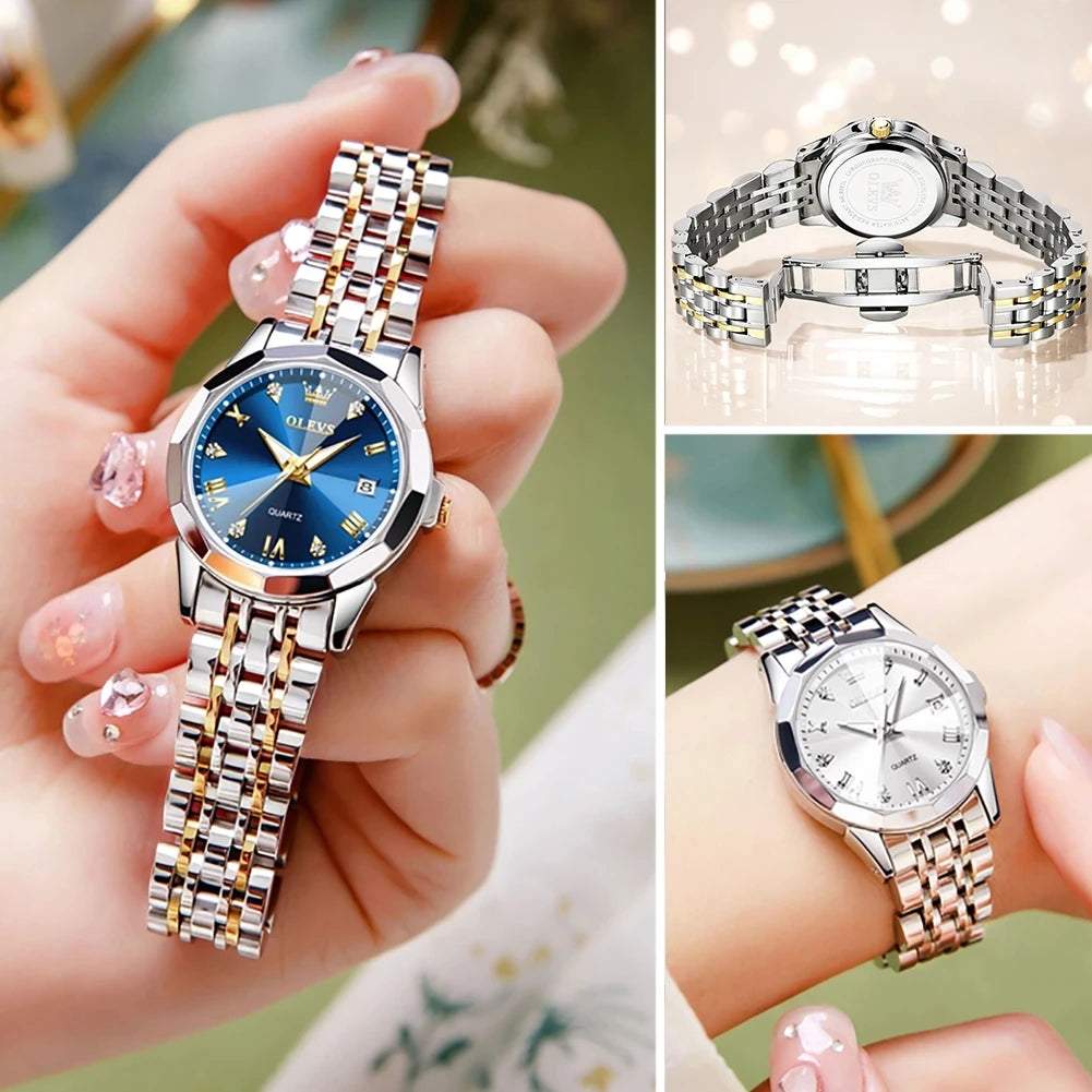 Women's Elegant Rhombus Quartz Wristwatch