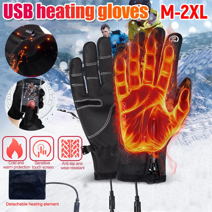 Heated Touch Screen Winter Gloves