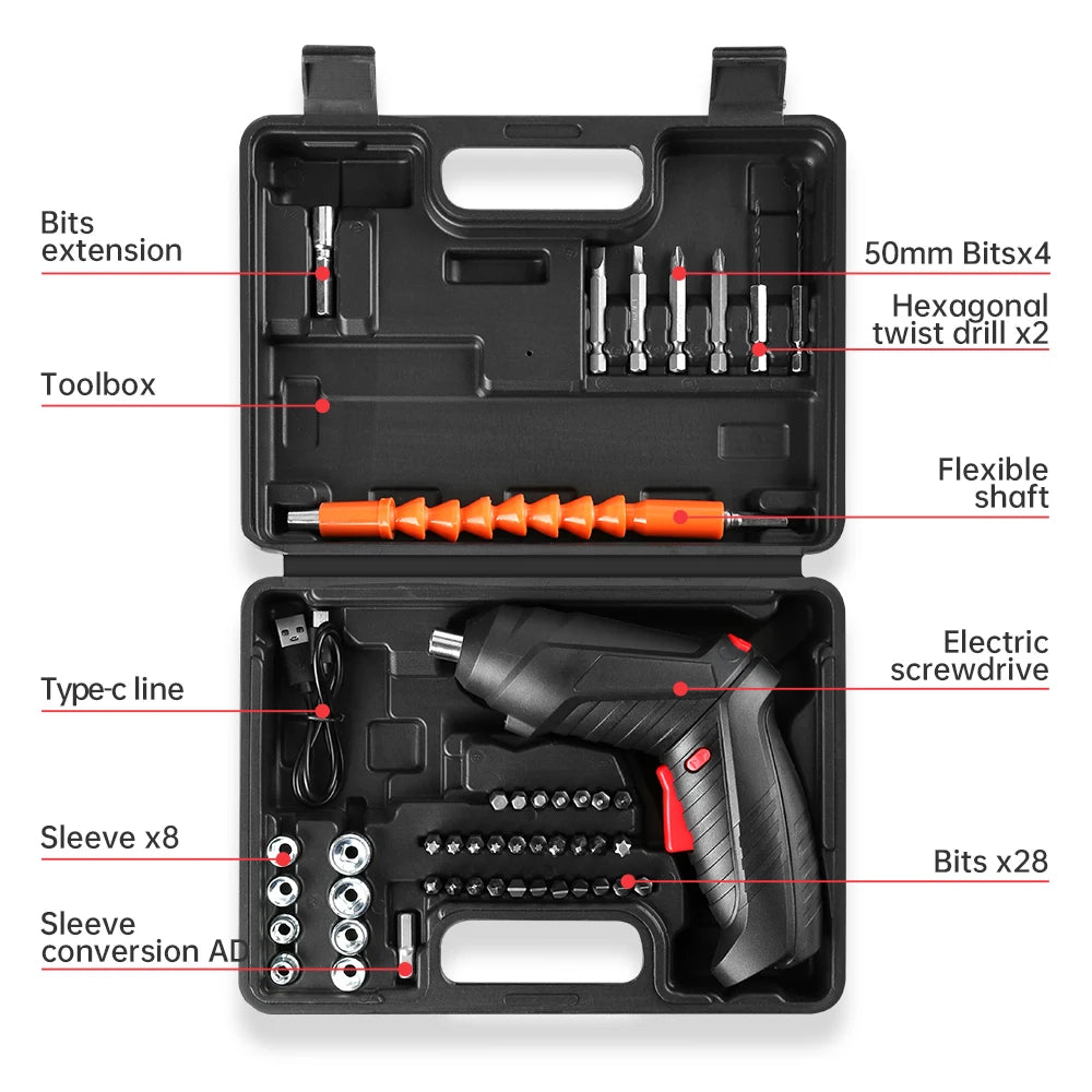 47 in 1 Electric Screwdriver Drill Set