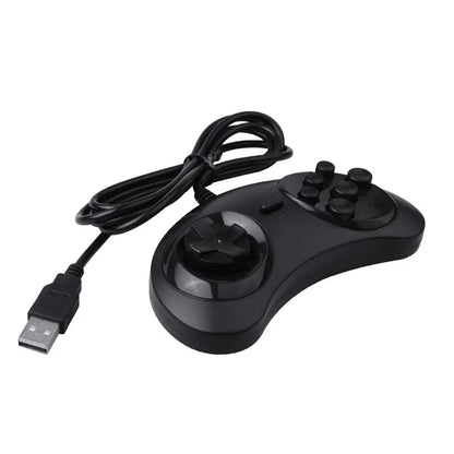 2X Gamepad Wired 6-Key USB Game Controller