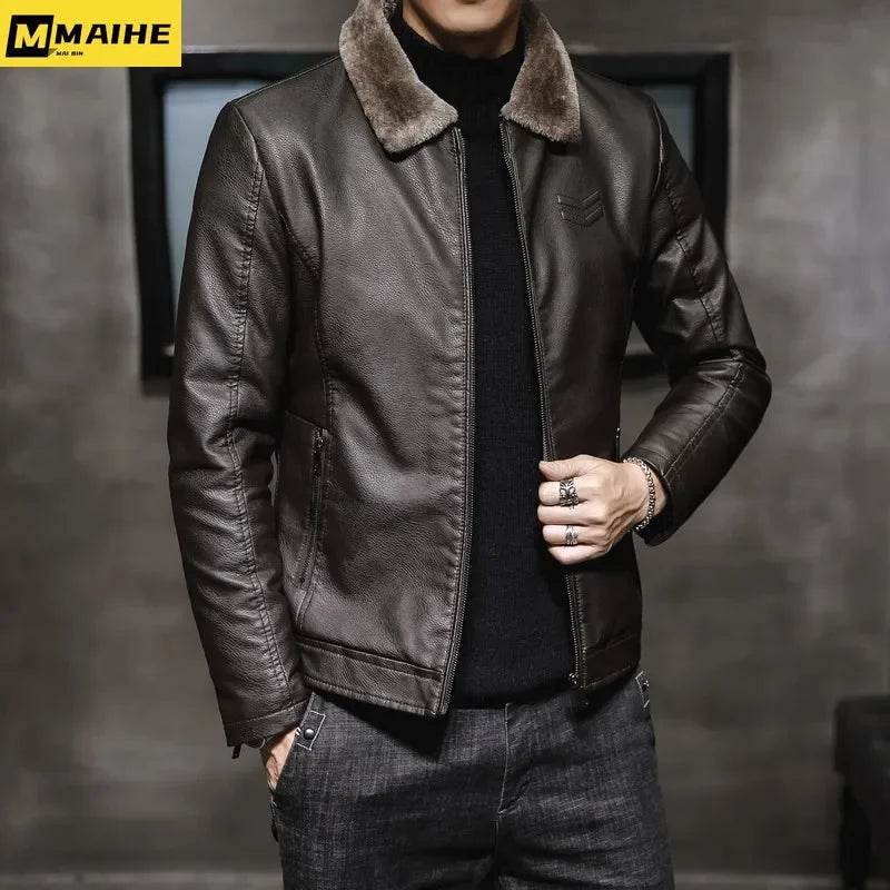 Men's Motorcycle Leather Jacket