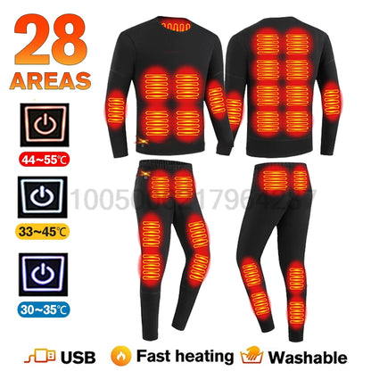 Heated Winter Underwear Set