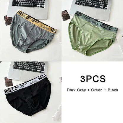 3Pcs Men's Soft Boxer Briefs