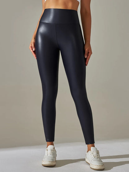 New PU Leather High Waist Pants